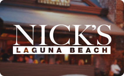 Nick's Laguna Beach Gift Card